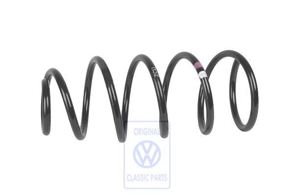 Volkswagen schroefveer voor - 1x violet, 1x wit