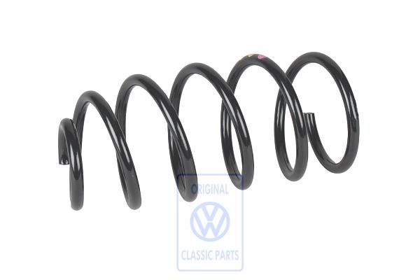 Volkswagen schroefveer voor - sportonderstel, 1x violet, 3x geel