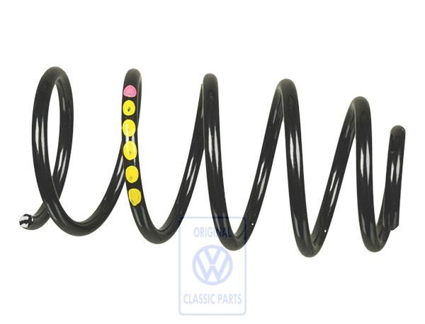 Volkswagen schroefveer voor - sportonderstel, 1x violet, 5x geel
