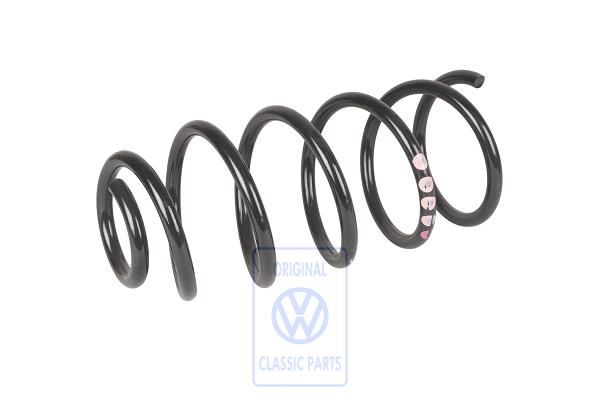 Volkswagen schroefveer voor - 1x violet, 4x roze