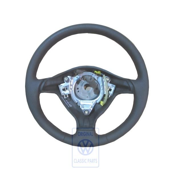 Volkswagen Golf 4 (1J) leren driespaaks sportstuurwiel zonder claxonknop