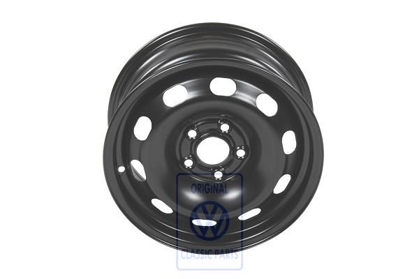 Volkswagen Golf 4 (1J) stalen velg 6Jx14 H2 ET38 - rallyzwart