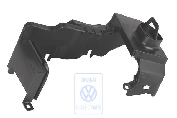Volkswagen aanzuigluchtgeleider - satijnzwart, xenon