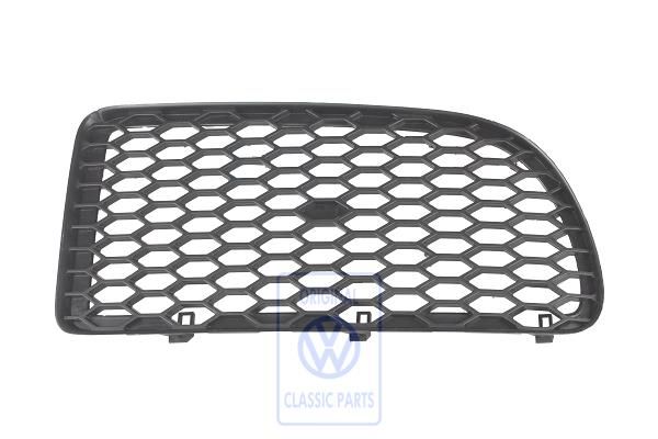 Volkswagen Golf 4 (1J) afdekking voorbumper - rechts, satijnzwart (DSG)
