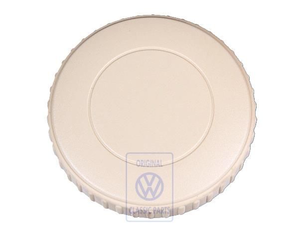 Volkswagen verstelknop rugleuning voorstoel - crèmebeige