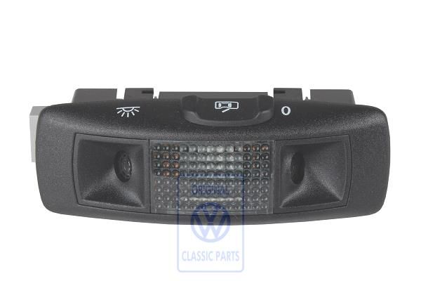 Volkswagen Golf 4 (1J) leeslamp met ultrasoonsensor links voor schuifdak - satijnzwart