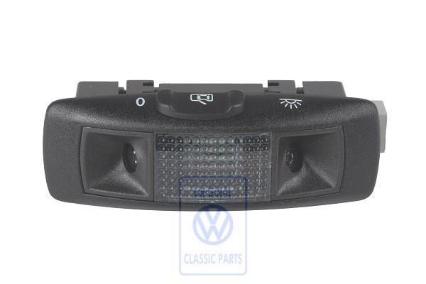 Volkswagen Golf 4 (1J) leeslamp rechts voor schuifdak - satijnzwart