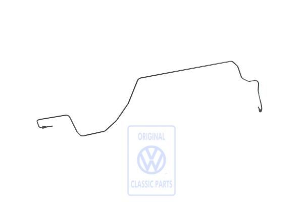 Volkswagen New Beetle (9C) remleiding verdeler naar remslang - rechts, 1535 mm