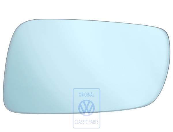 Volkswagen spiegelglas vlak, verwarmd - links, blauwgetint