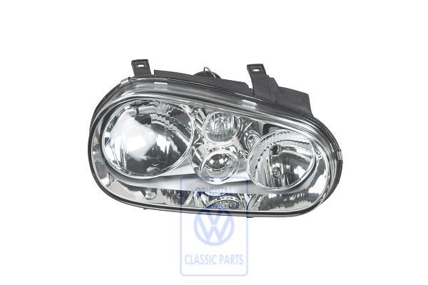 Volkswagen Golf 4 (1J) dubbele halogeenkoplamp rechts - rechtsrijdend verkeer