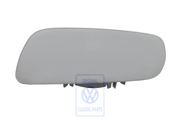 Volkswagen spiegelglas convex met draagplaat - links