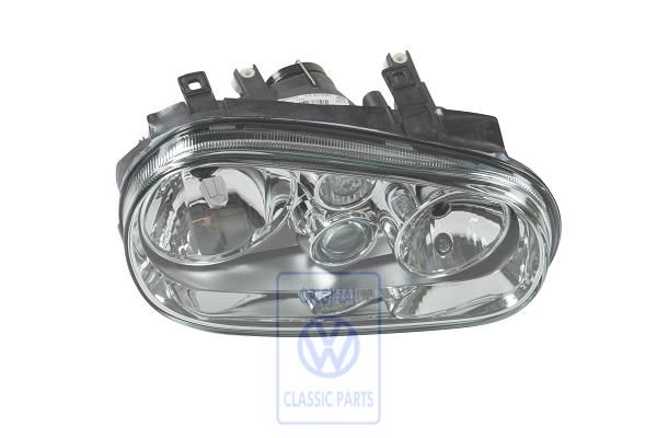 Volkswagen dubbele halogeenkoplamp met mistlamp - rechts
