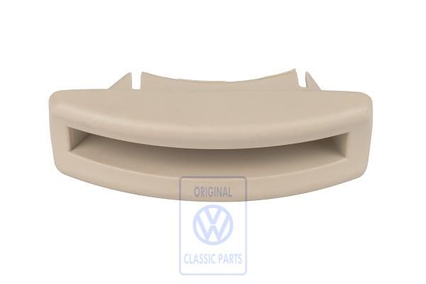 Volkswagen afdekkap voorstoelrugleuning - links, crèmebeige