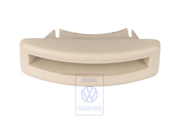 Volkswagen afdekkap voorstoelrugleuning - rechts, crèmebeige