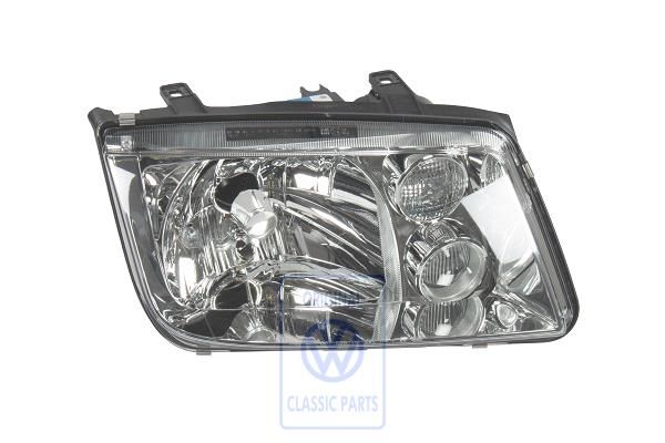 Volkswagen Bora (1J) halogeenkoplamp met mistlamp - rechts, rechtsverkeer