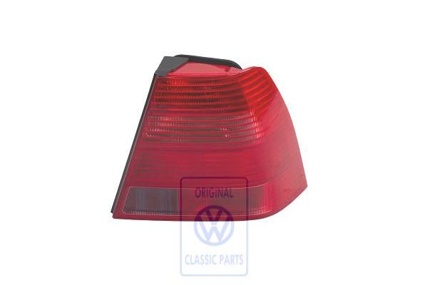 Volkswagen Bora (1J) achterlicht rechts met mistachterlicht - sedan, donkerrood