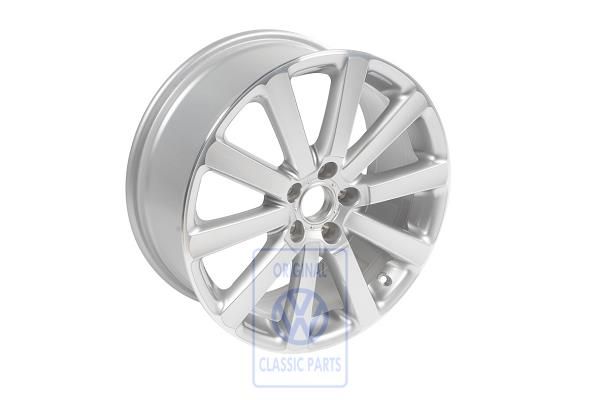 Volkswagen Golf 5 (1K) lichtmetalen velg Omanyt 7,5x18 ET51 - diamantzilver