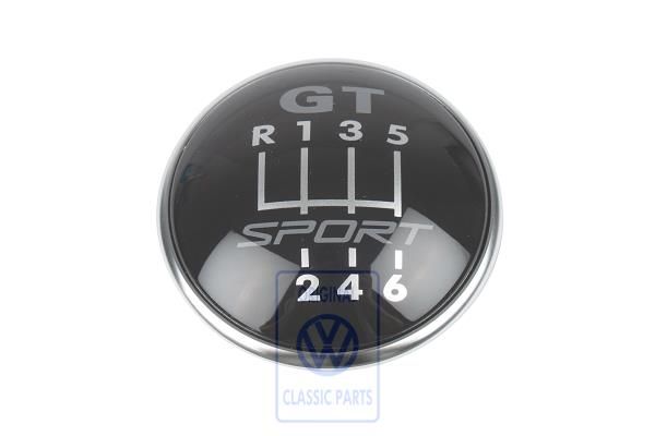 Volkswagen Golf 5 (1K) schakelpookplaatje 6-versnellingen - GT Sport