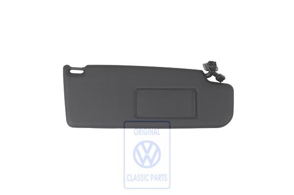 Volkswagen Golf 6 (5K) zonneklep met verlichte spiegel - rechts, zwart, Japan