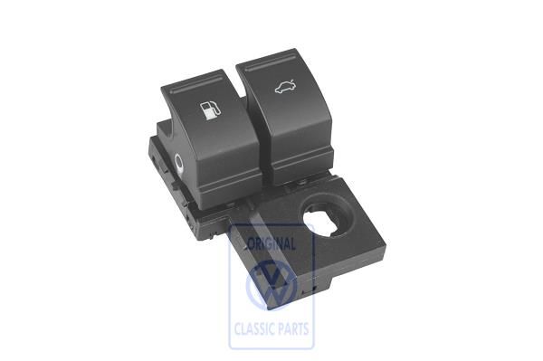 Volkswagen Jetta 5 (1K) drukknop achterklep- en tankklepbediening - zwart/wit