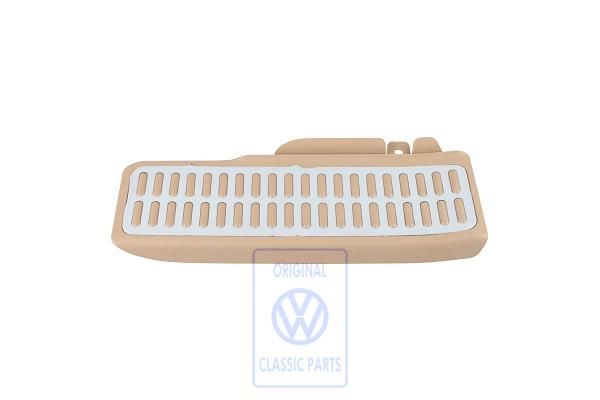Volkswagen Golf 5 (1K) voetsteunbekleding - zuiver beige/aluminium