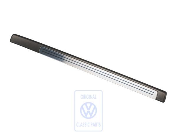 Volkswagen Golf 5 (1K) instaplijst - linksvoor, satijnzwart/aluminium, 4-deurs