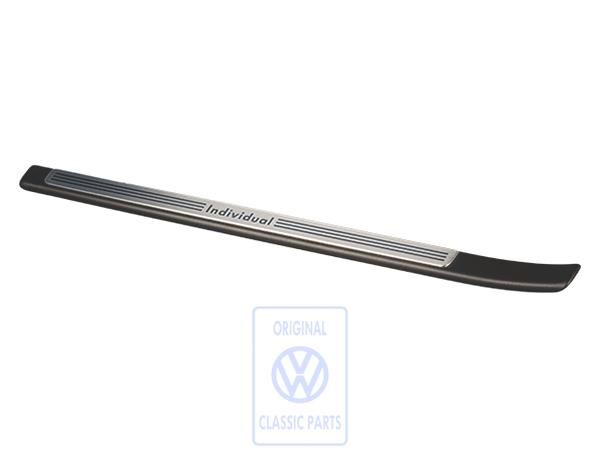 Volkswagen Golf 5 (1K) instaplijst - linksvoor, satijnzwart/aluminium, 4-deurs