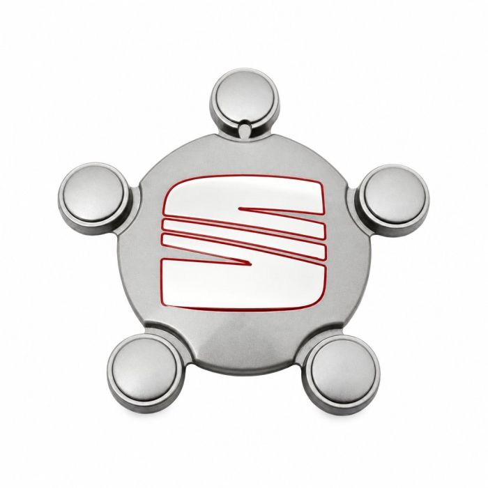 Originele SEAT wieldop - wieldop zilver/rood