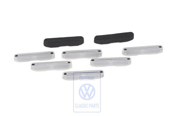 Volkswagen Eos (1F) set glijstukken dak