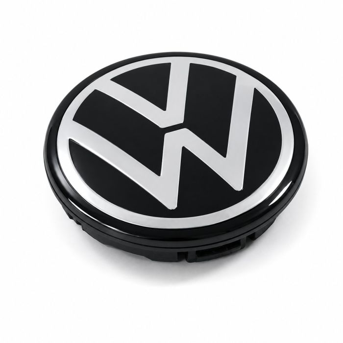 Originele Volkswagen naafkap - zwart/chroom