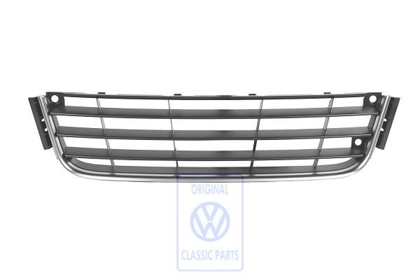 Volkswagen Touran 1 (1T) ventilatierooster voorbumper - midden, satijnzwart