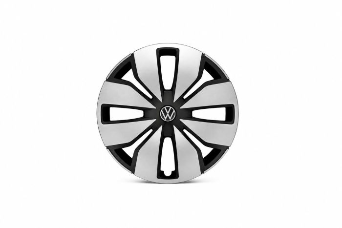 VW bedrijfswagens ID.Buzz wieldop - wieldop briljantchroom/zwart