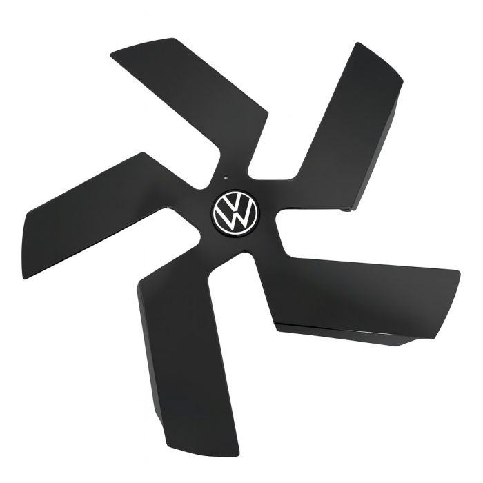 VW bedrijfswagens ID.Buzz naafkap - afdekkap zwart-glanzend
