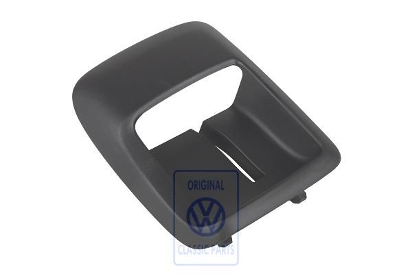 Volkswagen New Beetle (9C) rugleuningbekleding voorstoel - rechts, satijnzwart