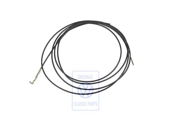 Volkswagen Transporter T2 kabel verwarmingsklep - links, linksgestuurd, 4115 mm