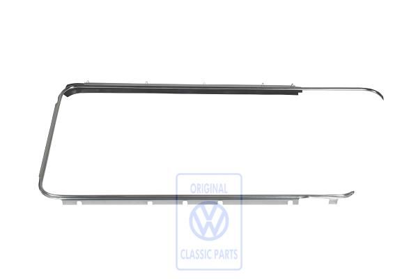 Volkswagen Transporter T2 sierlijst portierraam - links, glanzend