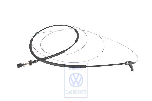 Volkswagen Transporter T3 gaskabel 3945 mm - diesel, links gestuurd