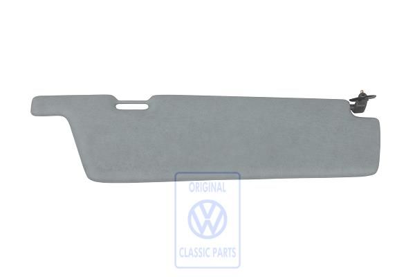 Volkswagen Transporter T3 draaibare zonneklep met spiegel - links, lichtgrijs