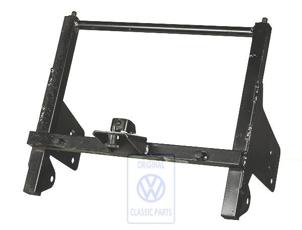 Volkswagen Transporter T3 frame rug-aan-rugklapstoel - zwart