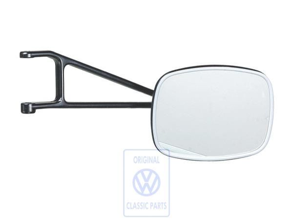 Volkswagen Transporter T3 buitenspiegel convex - links, asfaltgrijs, houten laadbak