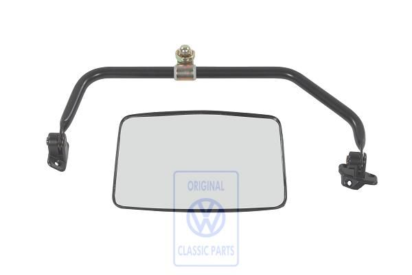 Volkswagen LT Mk1 buitenspiegel convex met houder - links