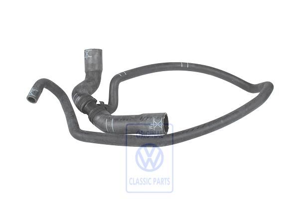 Volkswagen LT Mk2 koelmiddelslang flens via radiateur naar extra pomp (AUH, BCQ)