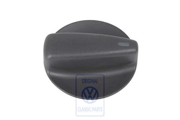 Volkswagen LT Mk2 draaiknop frisse-luchtregeling - satijnzwart