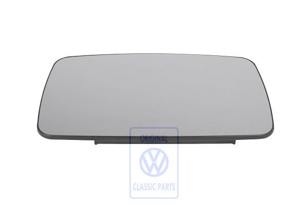Volkswagen LT Mk2 spiegelglas convex met draagplaat - rechts