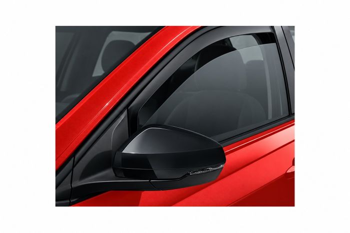 Volkswagen Polo 6 (2G) set spiegelkappen - zwart