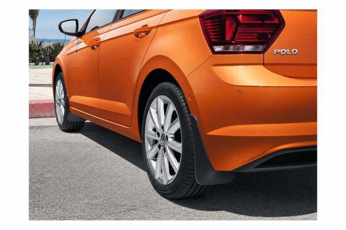 Volkswagen Polo 6 (2G) spatlappenset - achterzijde