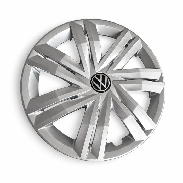 Volkswagen Polo 6 (2G) wieldop - wieldop chroomglans/zwart/fijnzilver