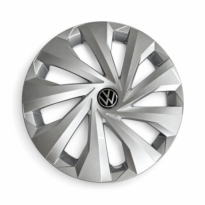 Volkswagen Polo 6 (2G) wieldop - wieldop chroomglans/zwart/fijnzilver
