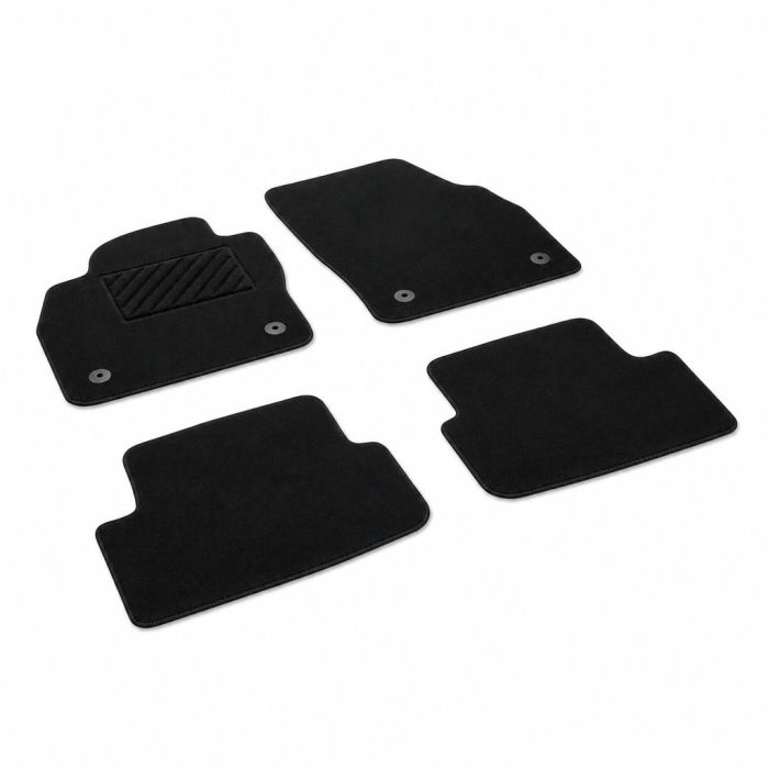 Volkswagen Polo 6 (2G/AW), Taigo (2G7) velours mattenset - satijnzwart