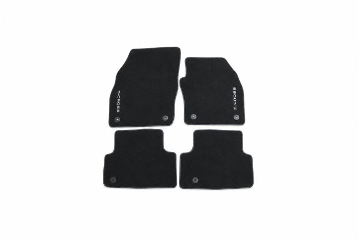 Volkswagen T-Cross (2GM) velours mattenset - zwart
